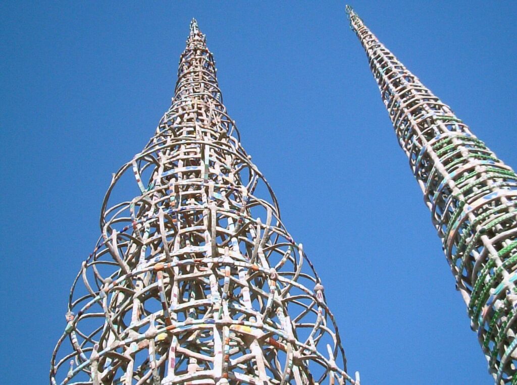 two intertwined towers